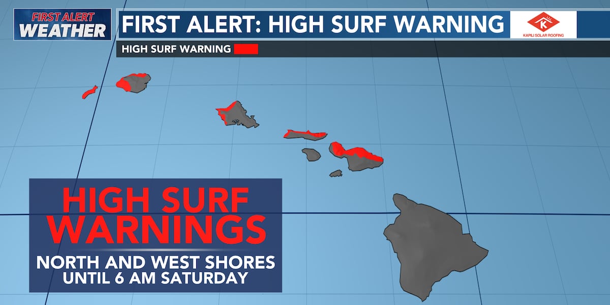 First Alert Forecast: Monster surf expected this weekend First Alert Forecast: Monster surf expected this weekend