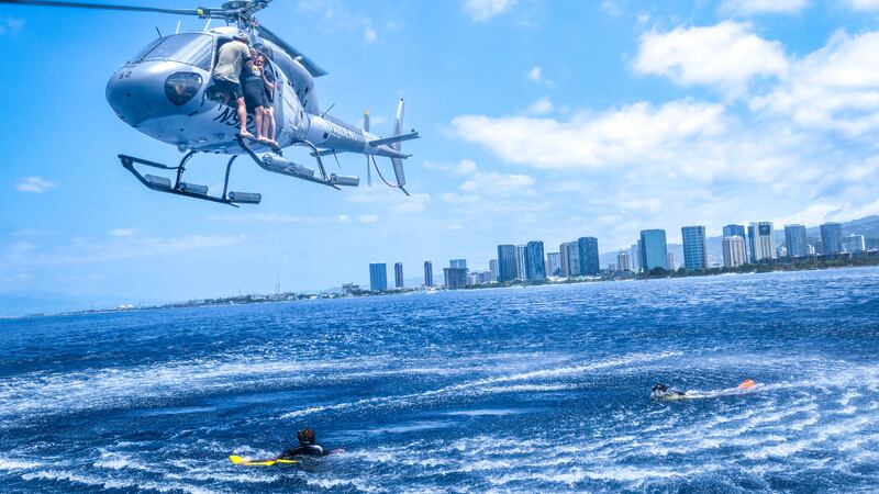 Thanks to an adventure tour group, Maile Garfield recently jumped into the ocean from a...