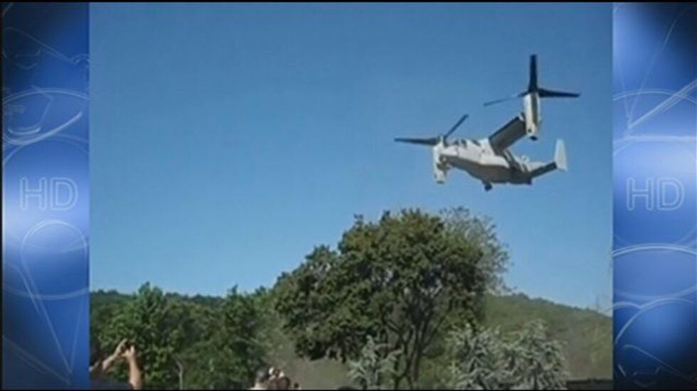 An Osprey in flight