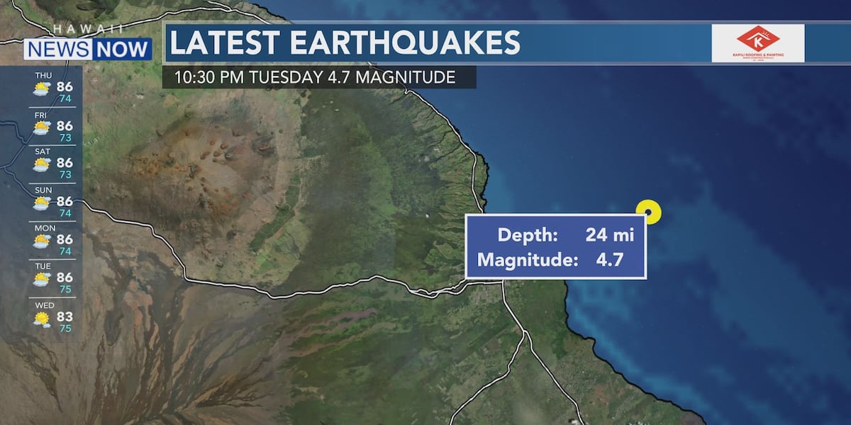 Magnitude 4.7 Earthquake Shakes the Islands, Tsunami Threat Ruled Out Magnitude 4.7 Earthquake Shakes the Islands, Tsunami Threat Ruled Out