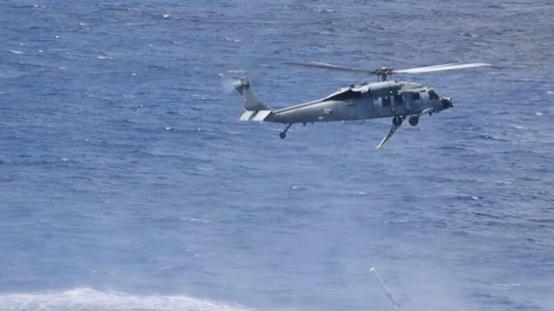Mine warfare training in the Pacific Ocean.