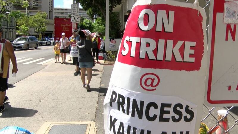 Tuesday marked day nine of the strike in Waikiki.