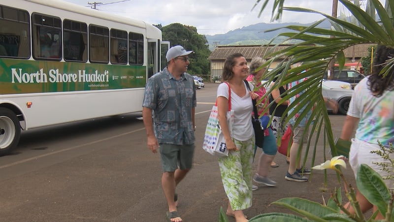 The North Shore Huakai shutle launched this week, bringing dozens of visitors to recovering...