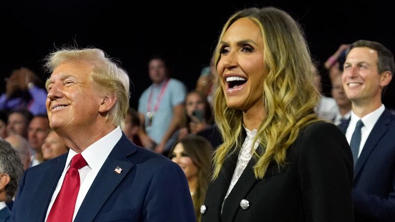 FILE - Republican presidential candidate former President Donald Trump, left, and Republican...