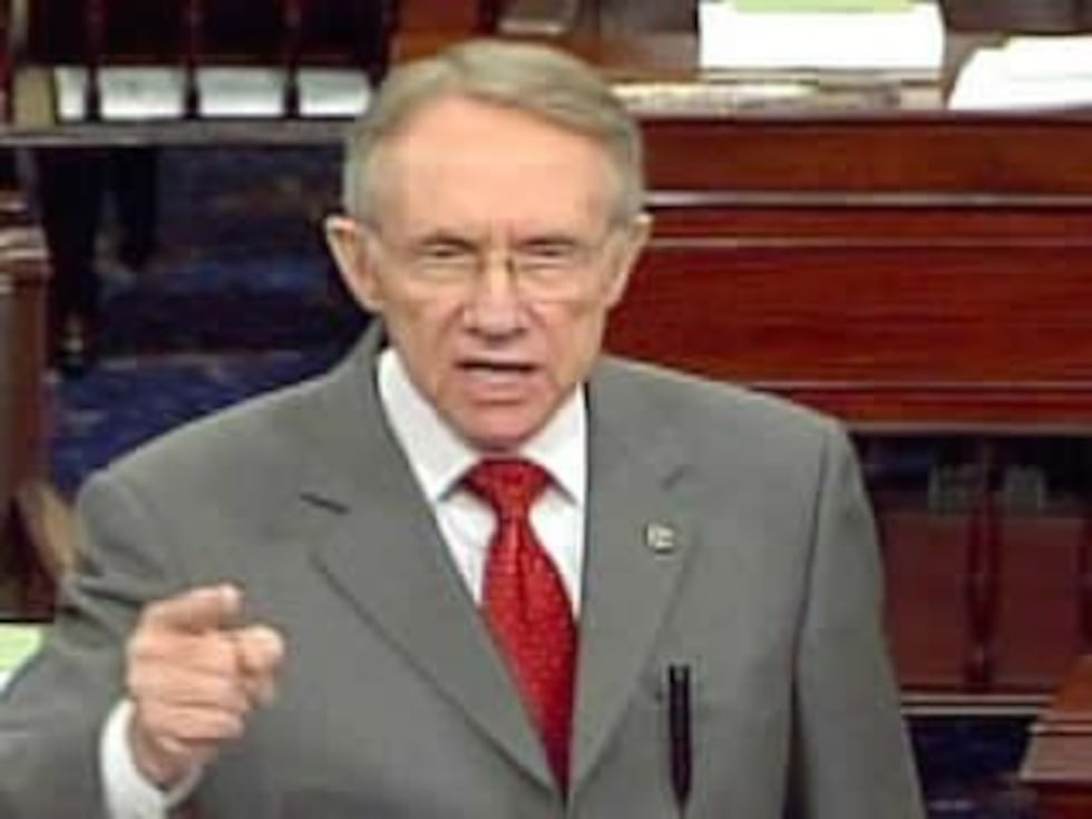 Senate Minority Leader Harry Reid in 2005