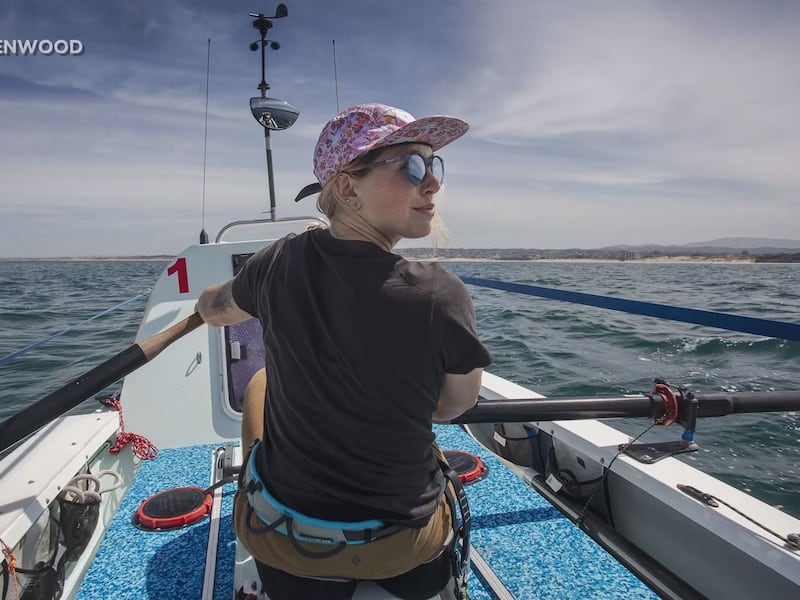 Kelsey Pfendler began her journey on May 21 and is scheduled to arrive at the Ala Wai Harbor...