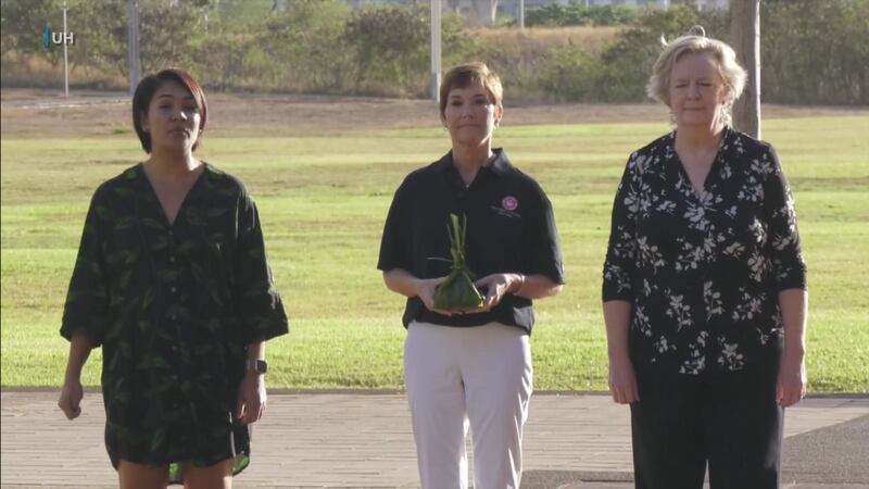 The ceremony took place at UH West Oahu and is the start of Wendy Hensel's tour of all of the...