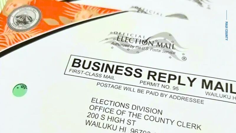 Mail ballot packets were mailed to all registered voters within the County of Maui.