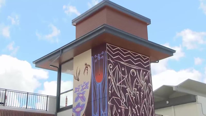 A blessing was held Thursday for the newly renovated Aiea Shopping Center.