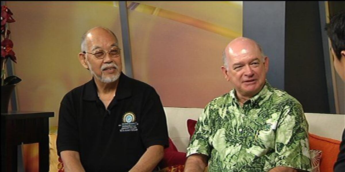 HCC Alumni Luau: Michael Rota and Guy Shibayama
