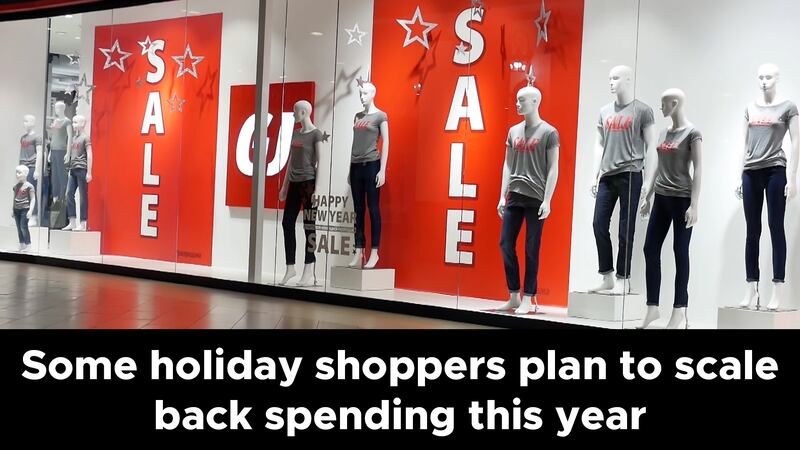 Some holiday shoppers plan to scale back spending this year