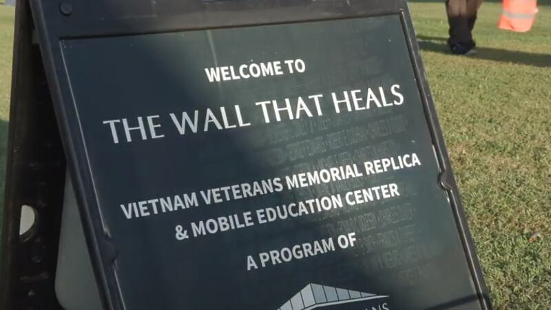 For the first time, the traveling Vietnam Veterans Memorial is here in Hawaii — first in Hilo...