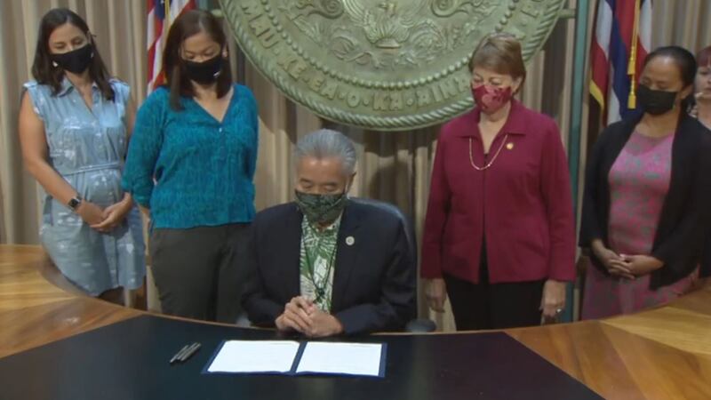 Gov. Ige signed the bill Monday.
