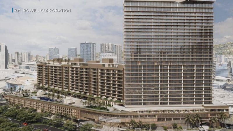 The 1588 Ala Moana project would replace the Macy’s parking lot with a 38-story hotel and...