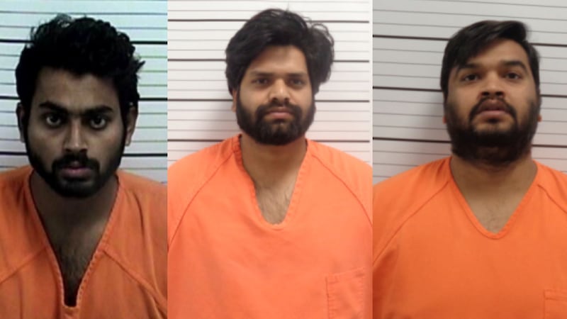 Venkutesh Sattaru, 35, Nikhil Penmatsa, 27, and Sravan Penumetcha, 23, are charged with...