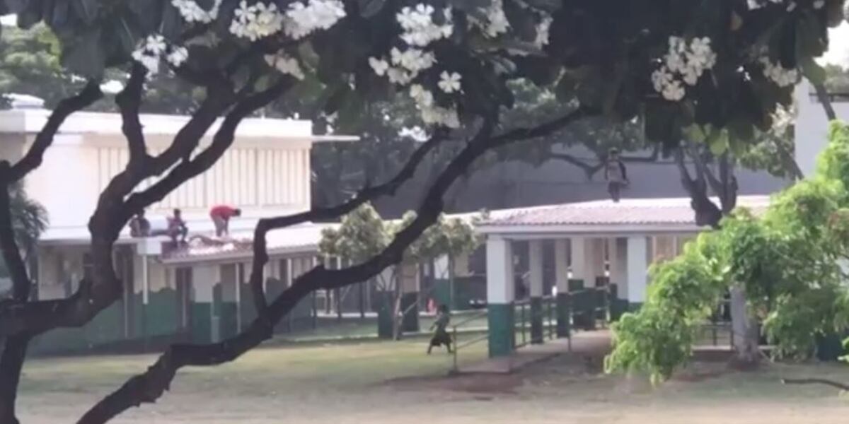 HPD releases video of suspects on roof before suspicious fire at