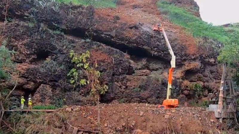 Eight days after a landslide blocked dozens of homes in west Kauai, crews are still racing to...