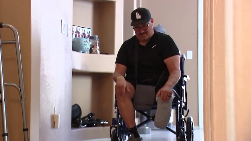 Ed Rivas can’t work right now, creating financial challenges for his family.