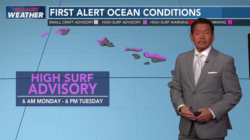 More high surf ahead along with an incoming cold front.