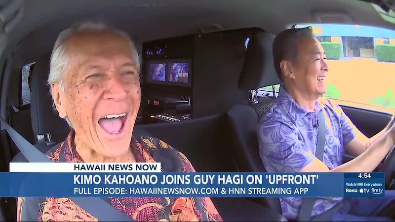 In this episode of “Upfront with Guy Hagi,” local entertainment legend Kimo Kahoano joins Guy...