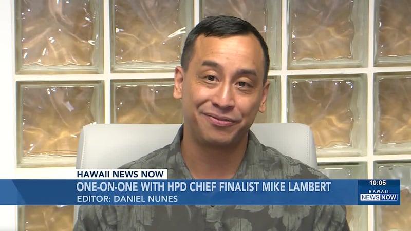 Lambert's priorities include updating computers and patrol vehicles, holding staff...