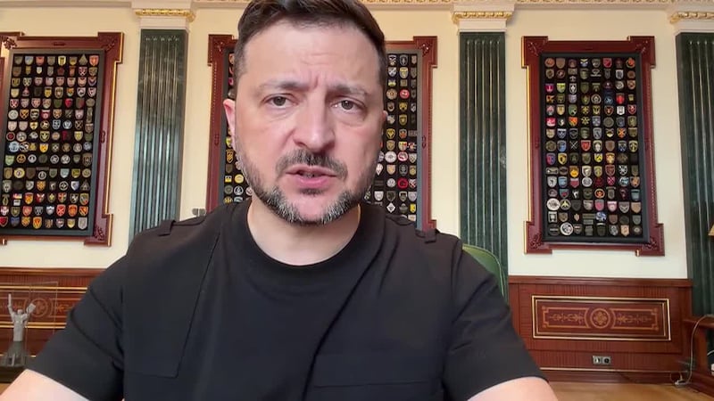 Ukraine's Zelensky says a new large-scale Russian attack is possible this evening. (UKRAINIAN...