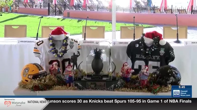 The 23rd Annual Sheraton Hawaii Bowl will be played in Manoa on Christmas Eve!