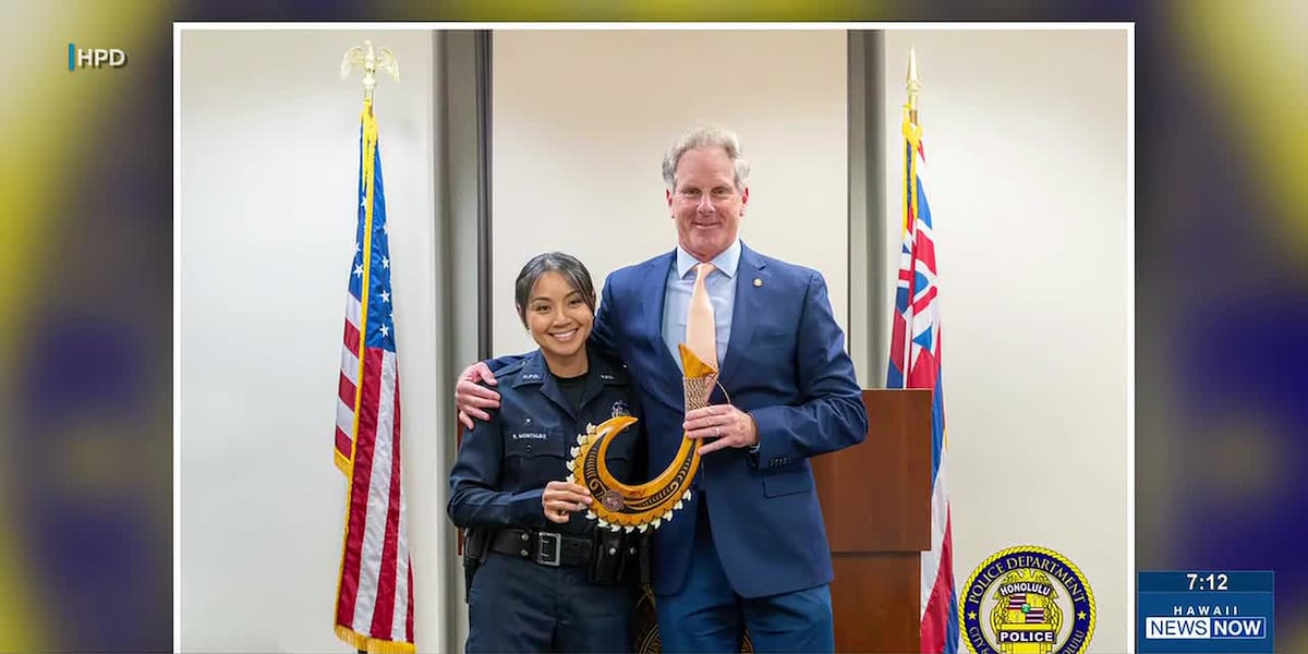 HPD officer Roxanne Montalbo named Hawaii's first DOJ Hometown Hero Award recipient
