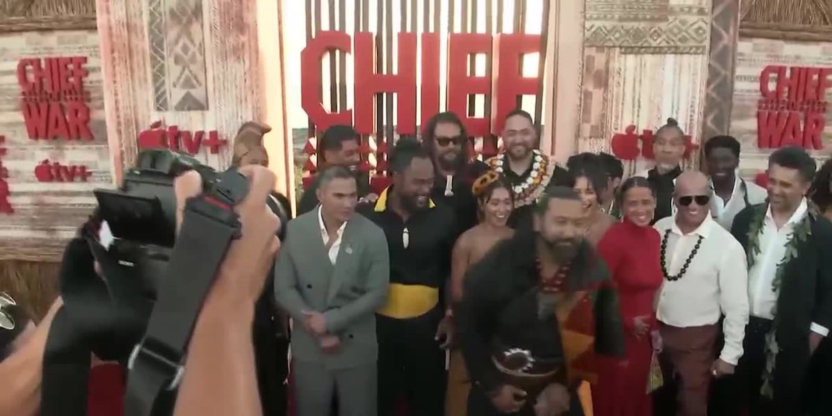 Jason Momoa miniseries 'Chief of War' gets a red carpet premiere at Ko Olina