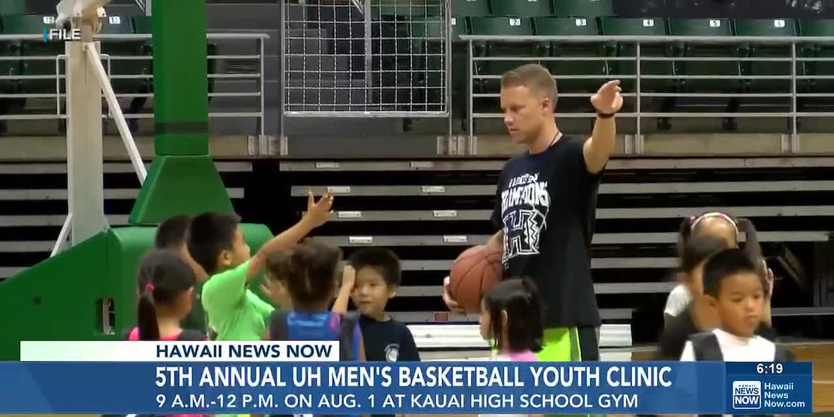 UH men’s basketball team to host free youth clinic on Kauai