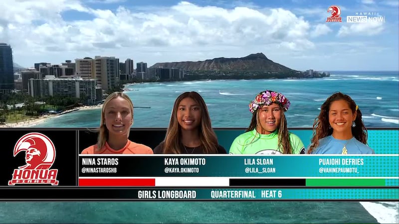 Puaiohi DeFries (Kamehameha Kapalama, HI), Kaya Okimoto (Iolani HS, HI), Lila Sloan (Maui...
