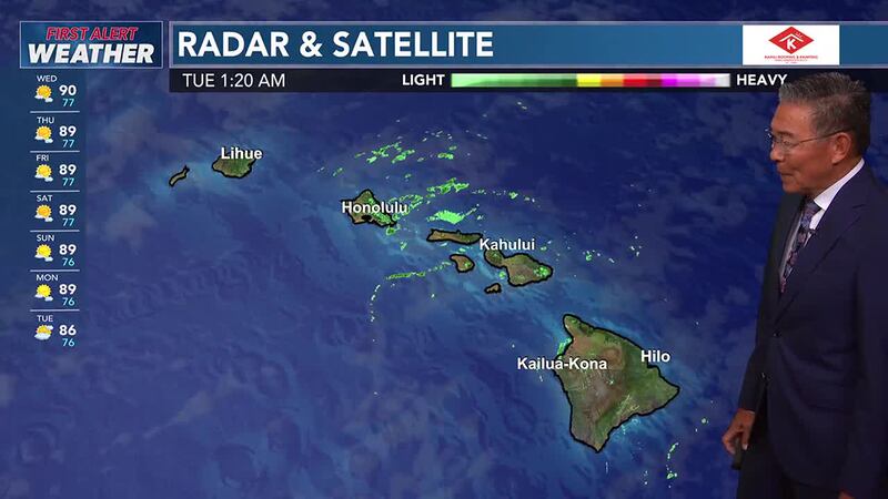 Hurricane Iona and Tropical Storm Keli are moving west well south of the state and are no...