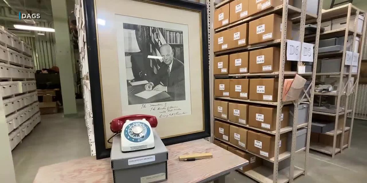 Hawaii State Archives has two artifacts tied to Statehood Day