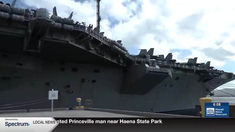 The U.S. is sending something new to the Middle East - a good-sized drone warship. Howard...