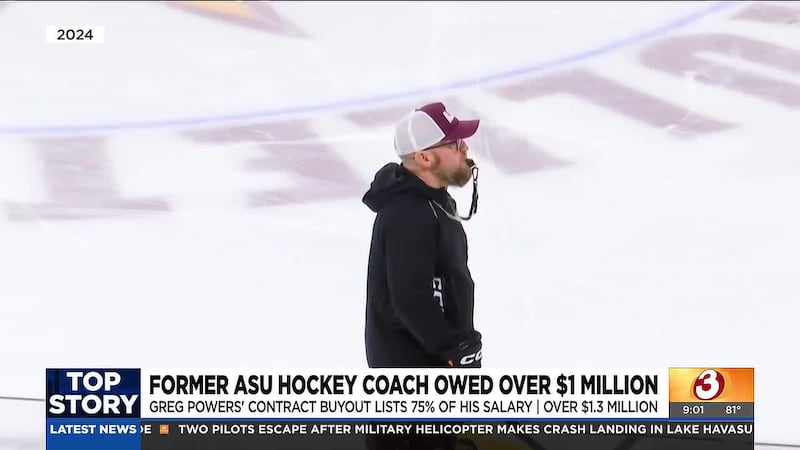 Former Arizona State hockey coach Greg Powers will receive more than $1.3 million in a...