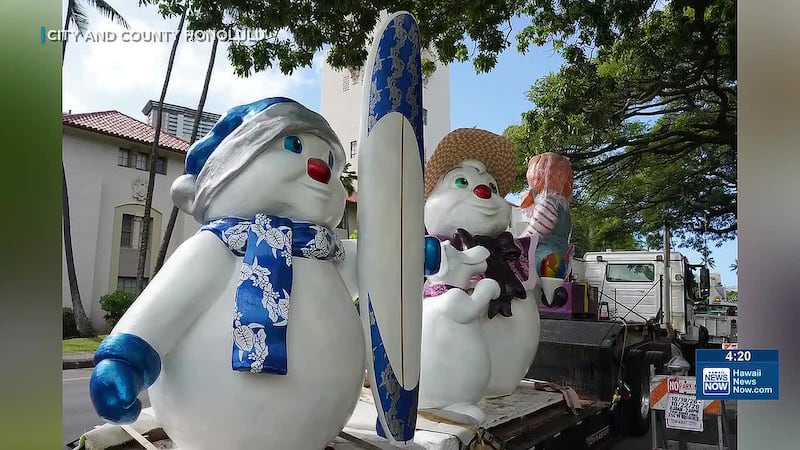 New additions this year include a lighted tunnel, illuminated trees, a train for keiki rides...