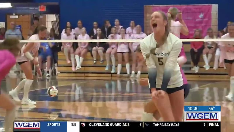The crosstown showdown delivered again Thursday night at Blue Devil Gym, with Quincy Notre...
