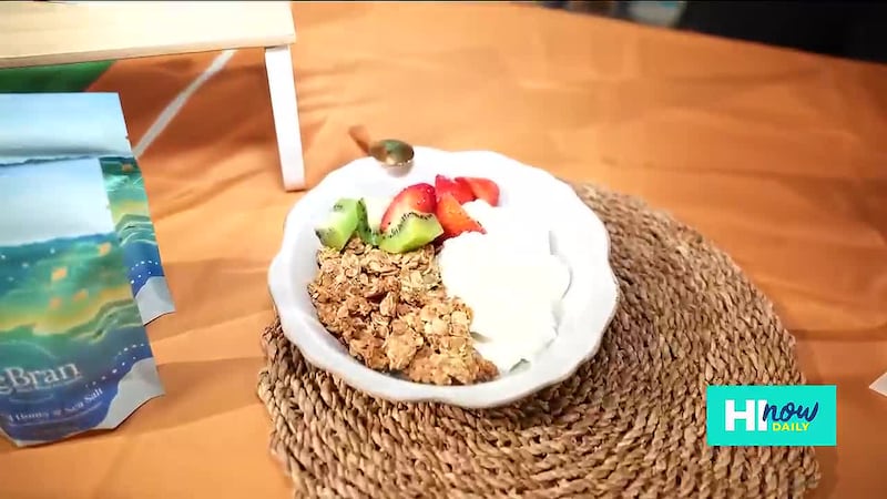Kainoa visits Foodland Farms Ala Moana for ReBran Branola, easy game day bites with Chef Drew,...