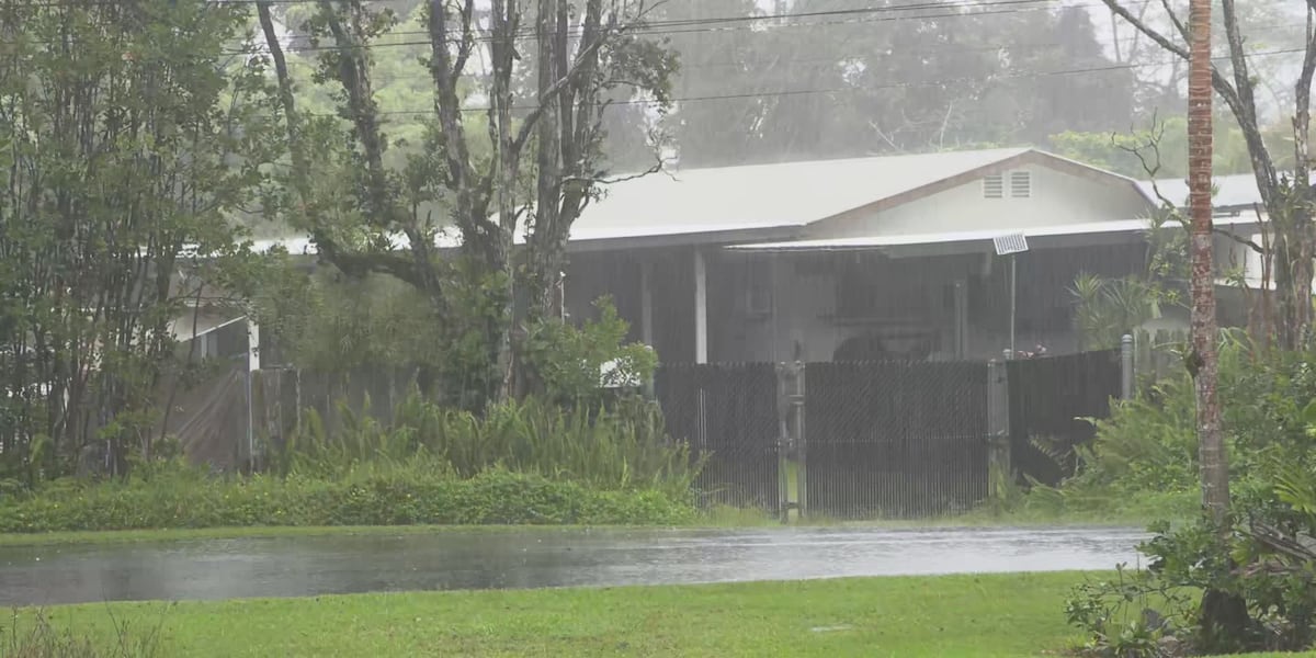 Heavy rain in Hilo