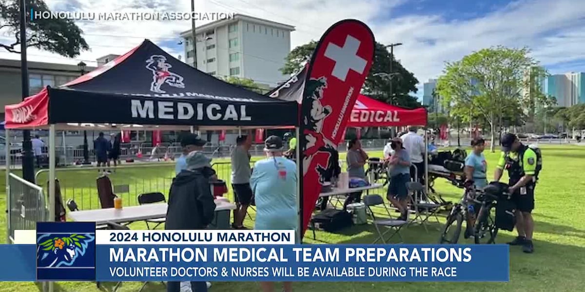 Medical Container Marathon Honolulu Marathon 2024 medical team preparations